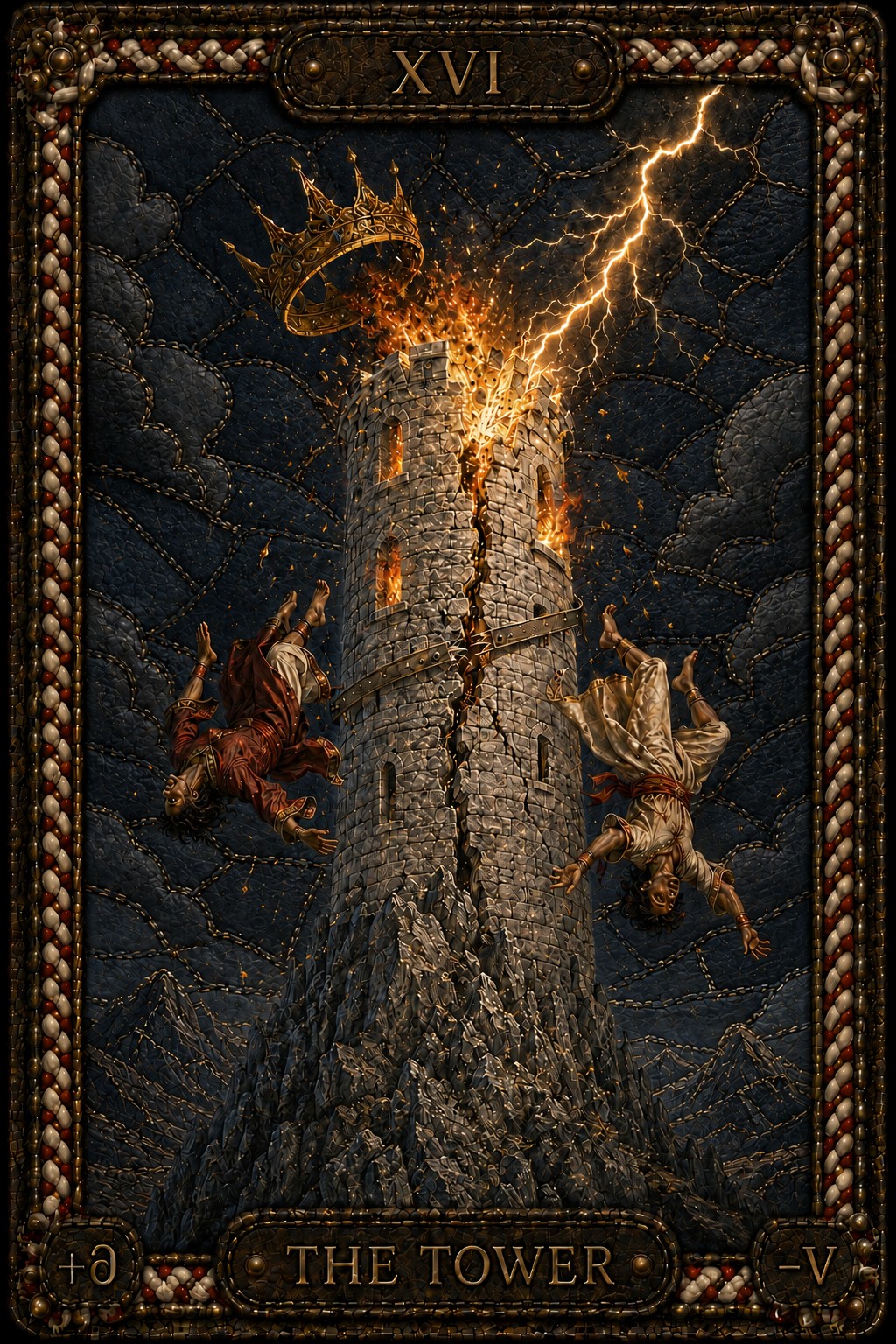 XVI The Tower — the Tarot card corresponding to Mars